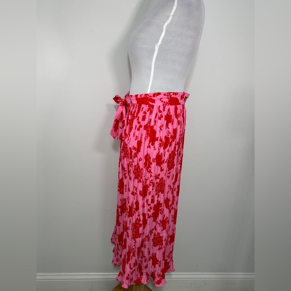 Alice Blue Pleated Pink Ditsy Floral Sheer Medium Ballet Accordion Size XL - Picture 3 of 4